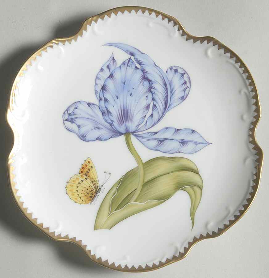 Old Master Tulips Bread & Butter Plate by Anna Weatherley-1