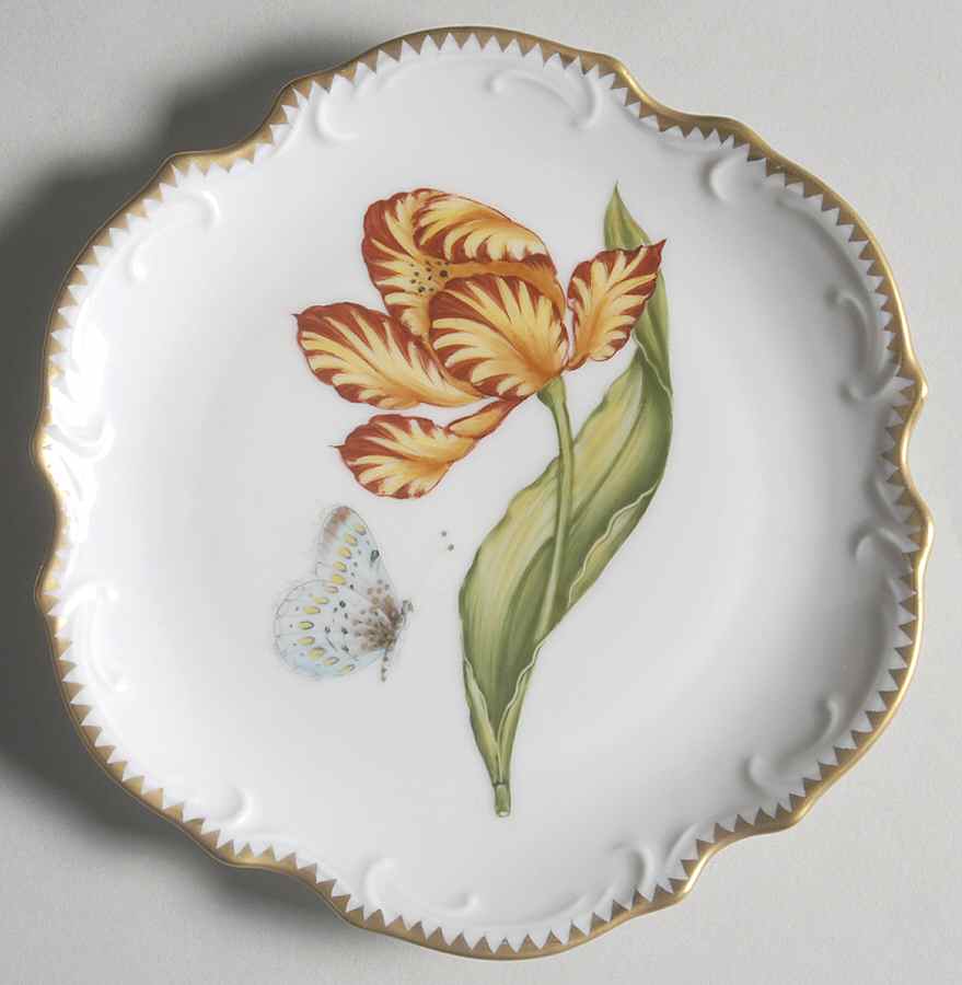 Old Master Tulips Bread & Butter Plate by Anna Weatherley-1