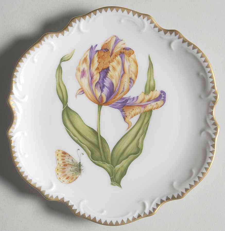 Old Master Tulips Bread & Butter Plate by Anna Weatherley-1