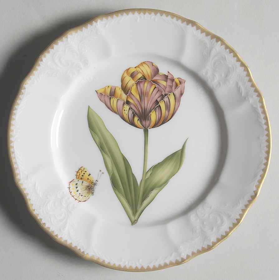 Old Master Tulips Salad Plate by Anna Weatherley-1