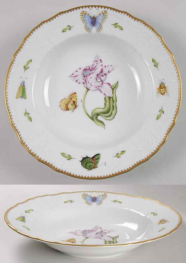 Old Master Tulips Large Rim Soup Bowl by Anna Weatherley-1