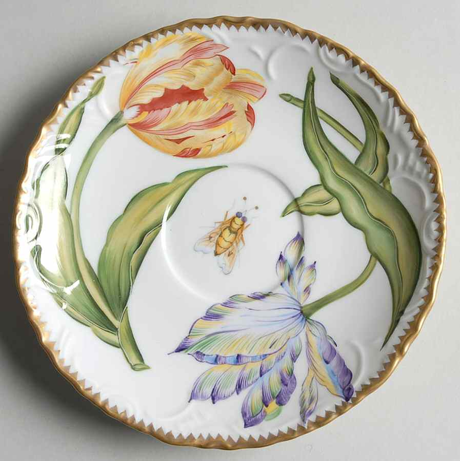 Pannonian Garden Saucer by Anna Weatherley-1