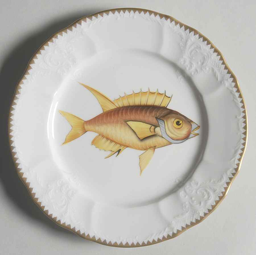 Antique Fish Salad Plate by Anna Weatherley-1