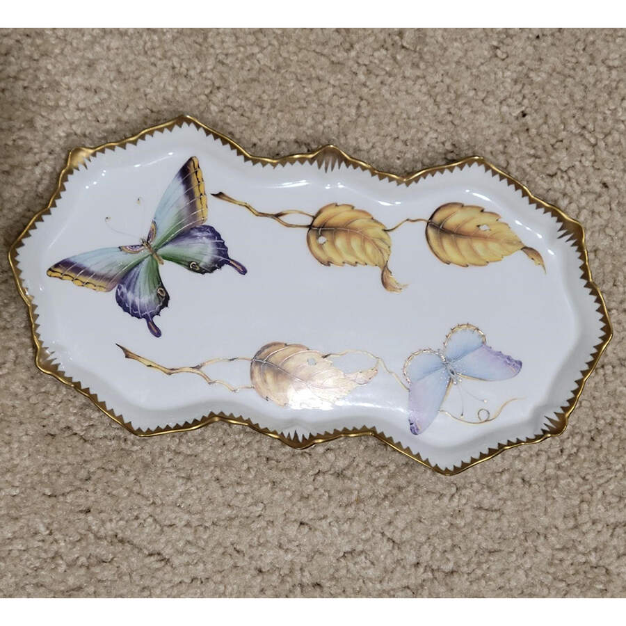 Autumn Impressions Tray for Creamer & Open Sugar by Anna Weatherley-1