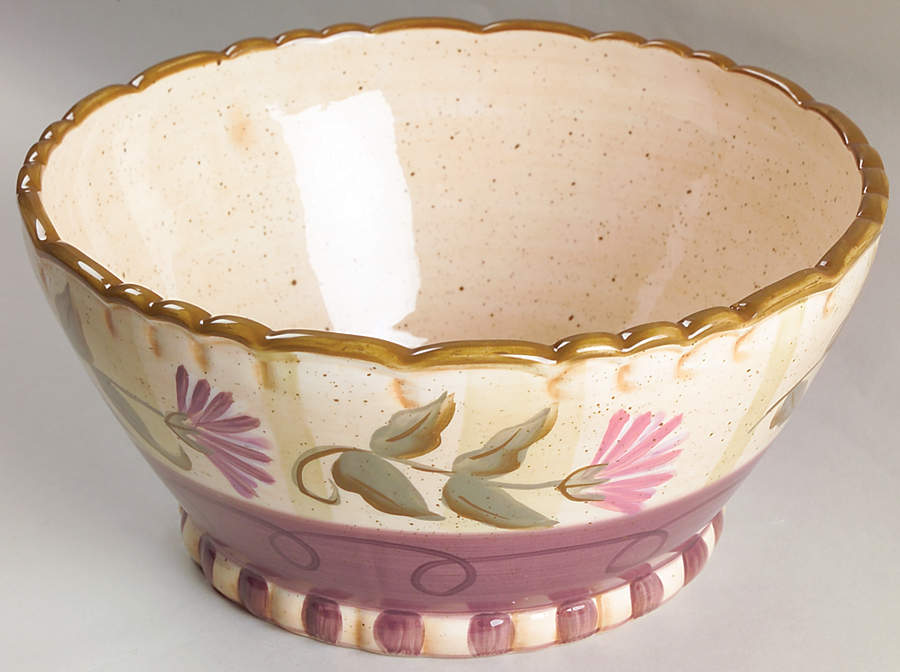 Ibiza 9" Salad Serving Bowl by 222 Fifth (PTS)-1