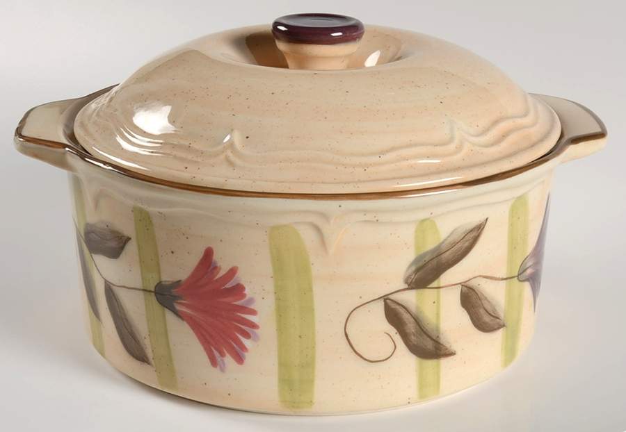 Ibiza 2.5 Qt Round Covered Casserole by 222 Fifth (PTS)-1