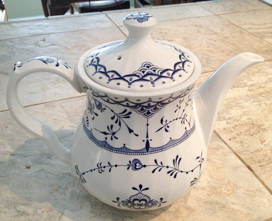 Copenhagen Teapot & Lid by John  Aynsley & Sons-1
