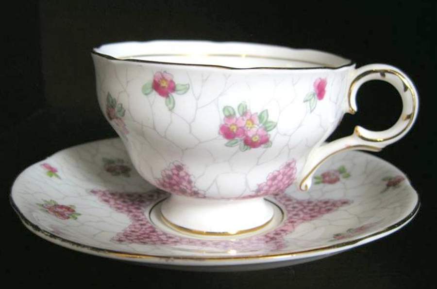 Add76 Footed Cup & Saucer Set by Adderley-1