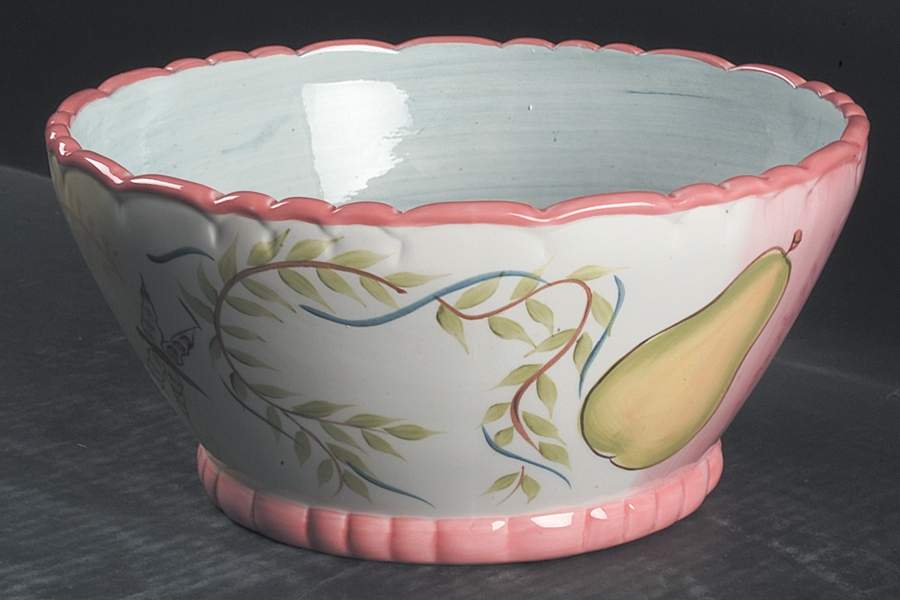 Spring Garden 9" Round Vegetable Bowl by 222 Fifth (PTS)-1