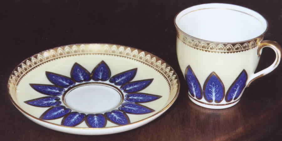 B1157 Flat Cup & Saucer Set by John  Aynsley & Sons-1
