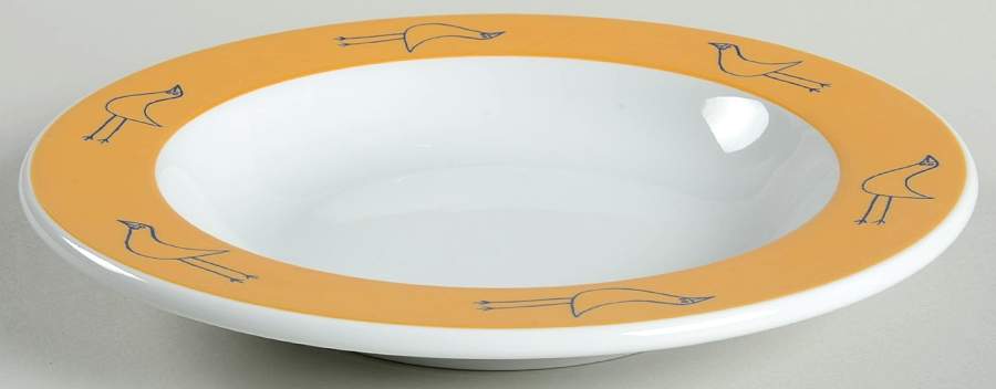 Flying Object Large Rim Soup Bowl by Arzberg-1