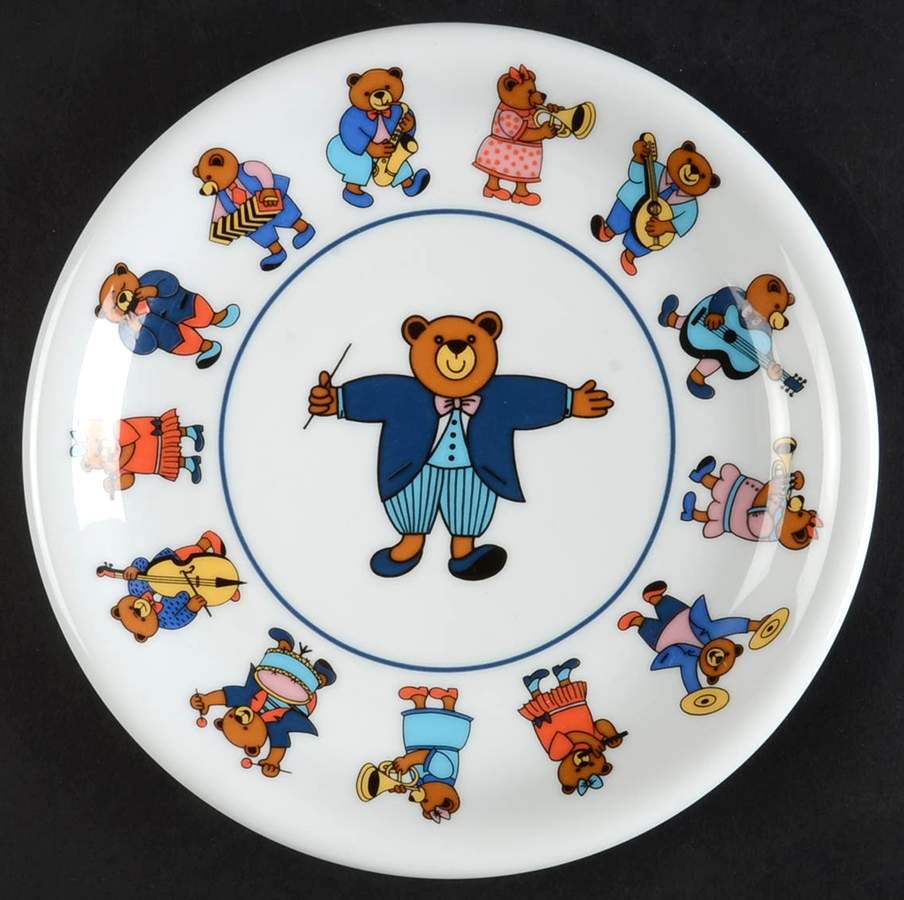 Bear Orchestra Salad Plate by Arzberg-1
