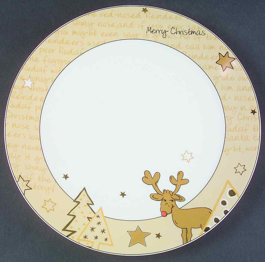 Santa's Reindeer Cookie Plate by Arzberg-1