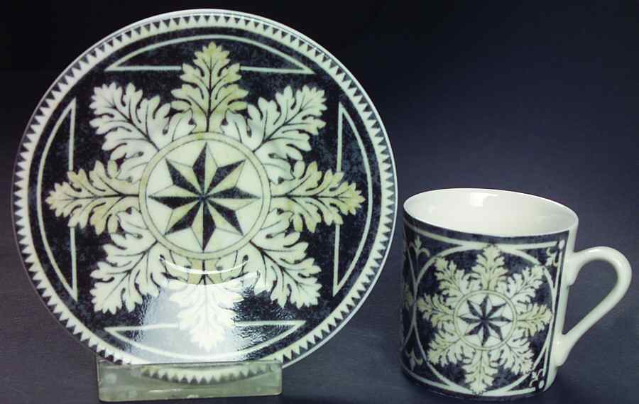 San Marco Flat Demitasse Cup & Saucer Set by 222 Fifth (PTS)-1