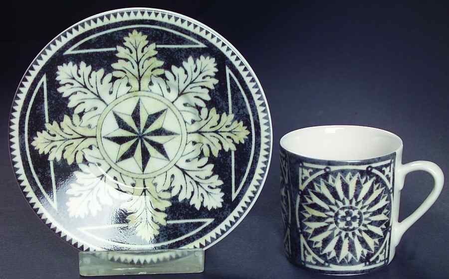 San Marco Flat Demitasse Cup & Saucer Set by 222 Fifth (PTS)-1