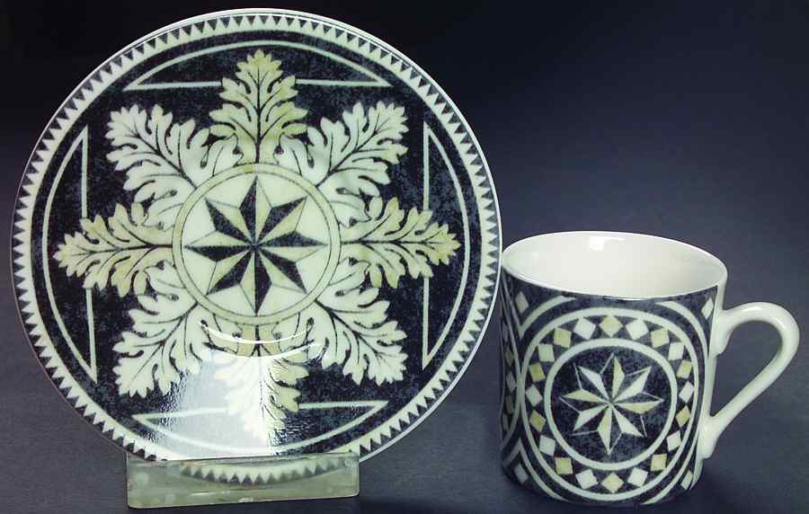 San Marco Flat Demitasse Cup & Saucer Set by 222 Fifth (PTS)-1