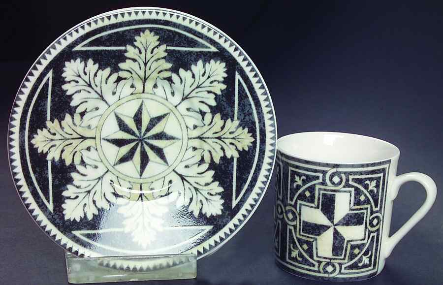 San Marco Flat Demitasse Cup & Saucer Set by 222 Fifth (PTS)-1