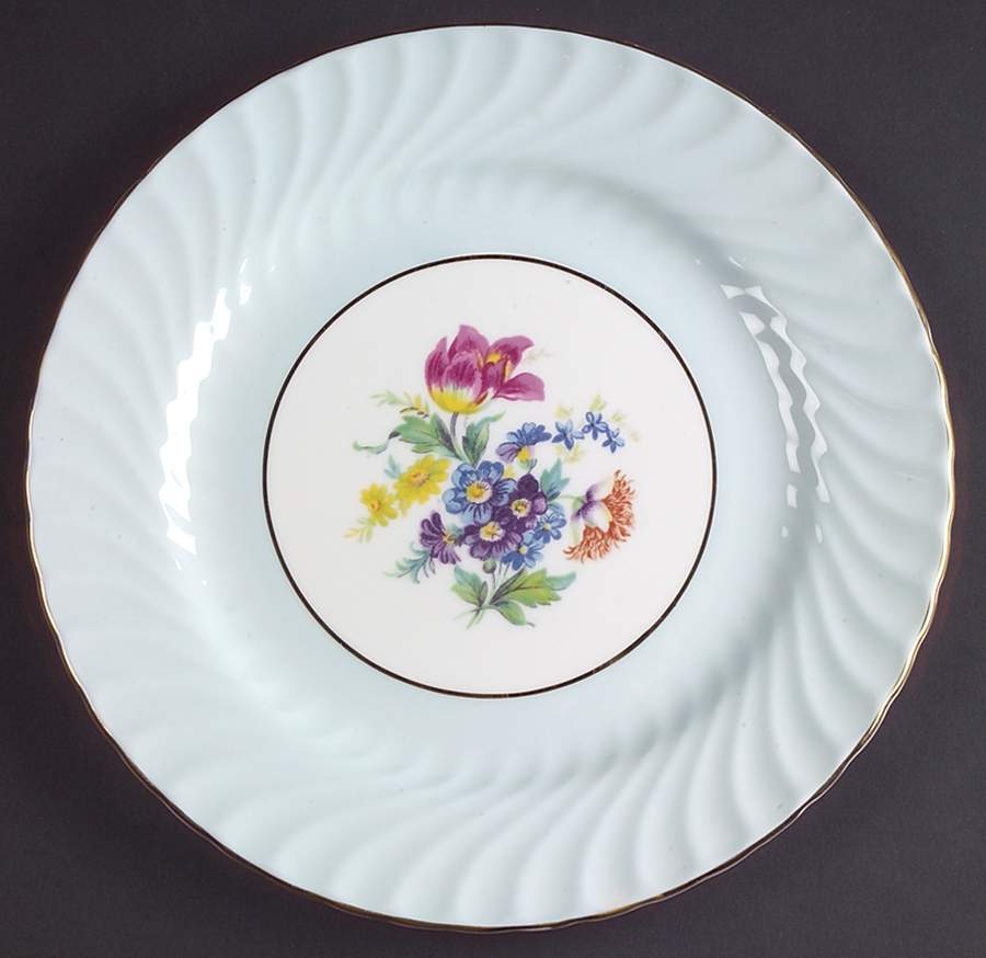 545 (Gold Trim) Salad Plate by John  Aynsley & Sons-1