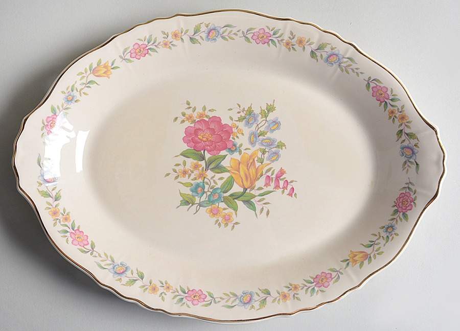 ABE38 14" Oval Serving Platter by Aberdeen-1