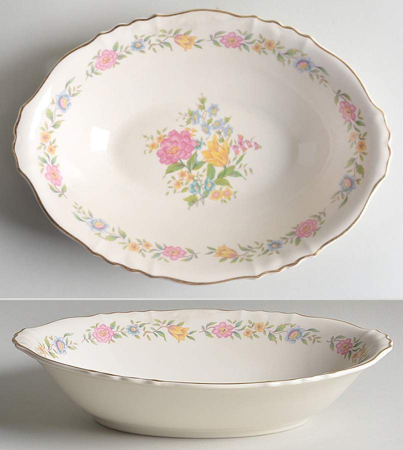 ABE38 10" Oval Vegetable Bowl by Aberdeen-1