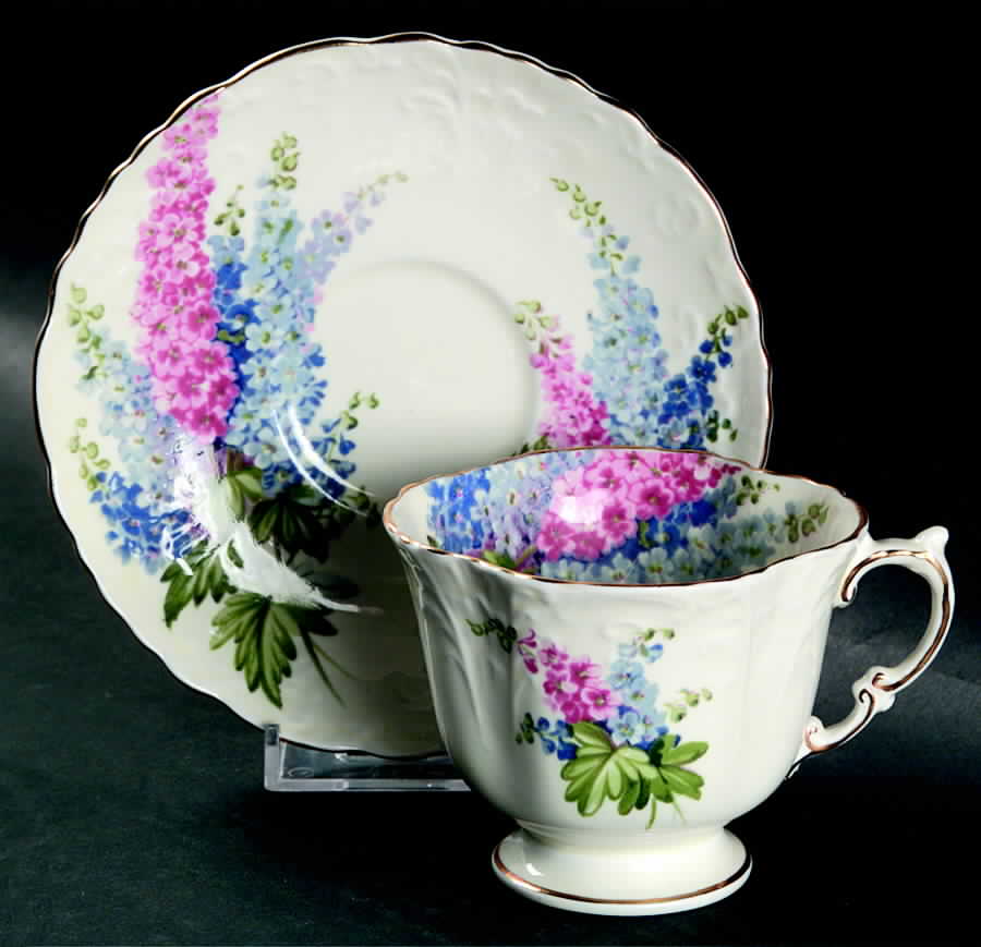 C1143 Footed Cup & Saucer Set by John  Aynsley & Sons-1