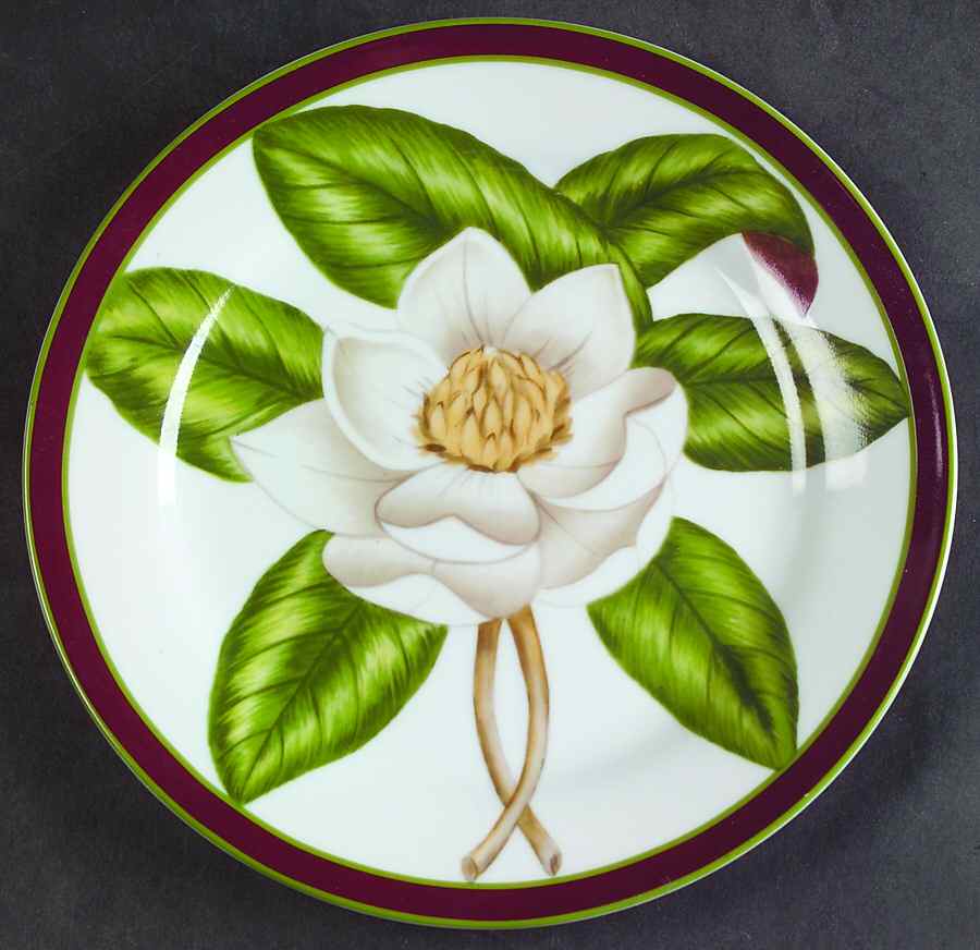 Magnolia Blossom Salad Plate by American Atelier-1