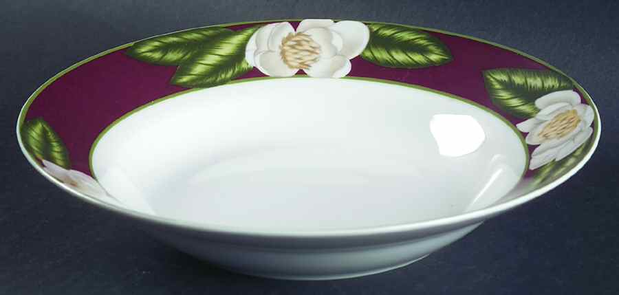 Magnolia Blossom Rim Soup Bowl by American Atelier-1