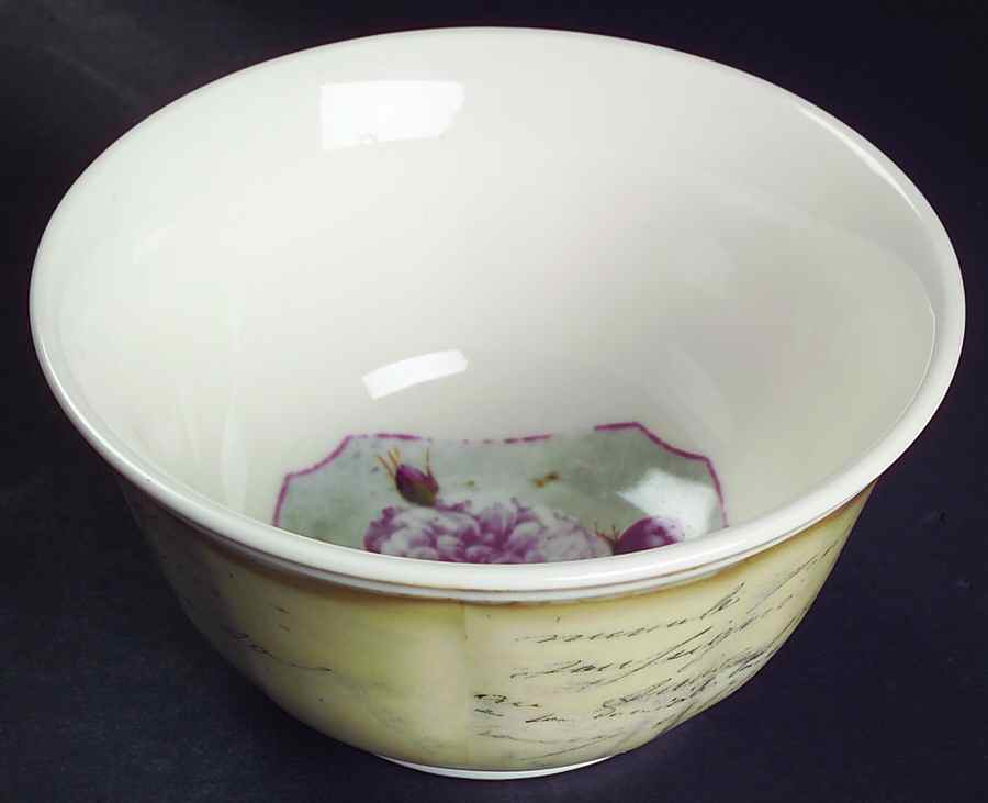 Vintage Floral Soup/Cereal Bowl by 222 Fifth (PTS)-1