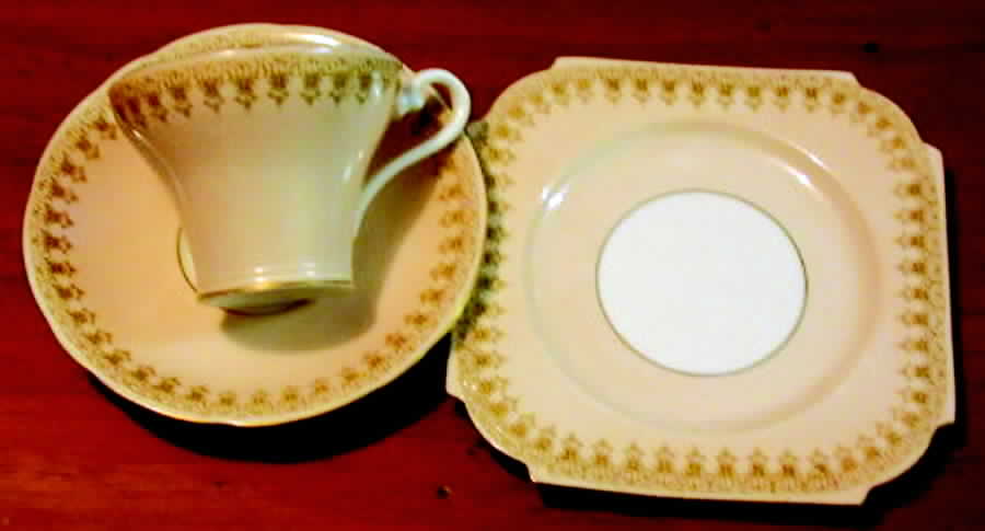B4941-3 Flat Cup & Saucer Set by John  Aynsley & Sons-1