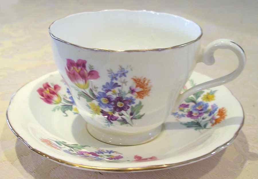 H643 Footed Cup & Saucer Set by John  Aynsley & Sons-1