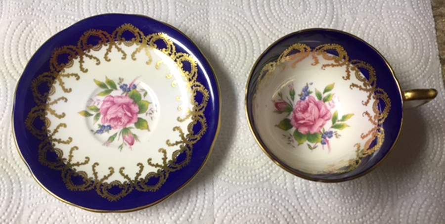 2146 (Scalloped) Footed Cup & Saucer Set by John  Aynsley & Sons-1