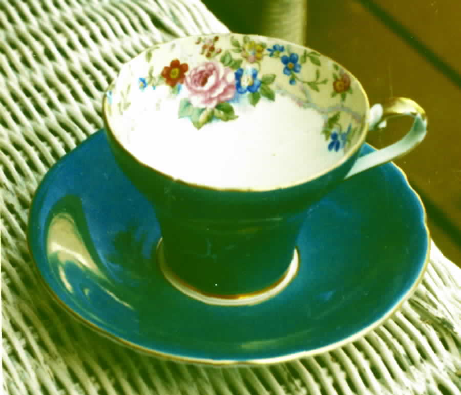 A5028 Flat Cup & Saucer Set by John  Aynsley & Sons-1