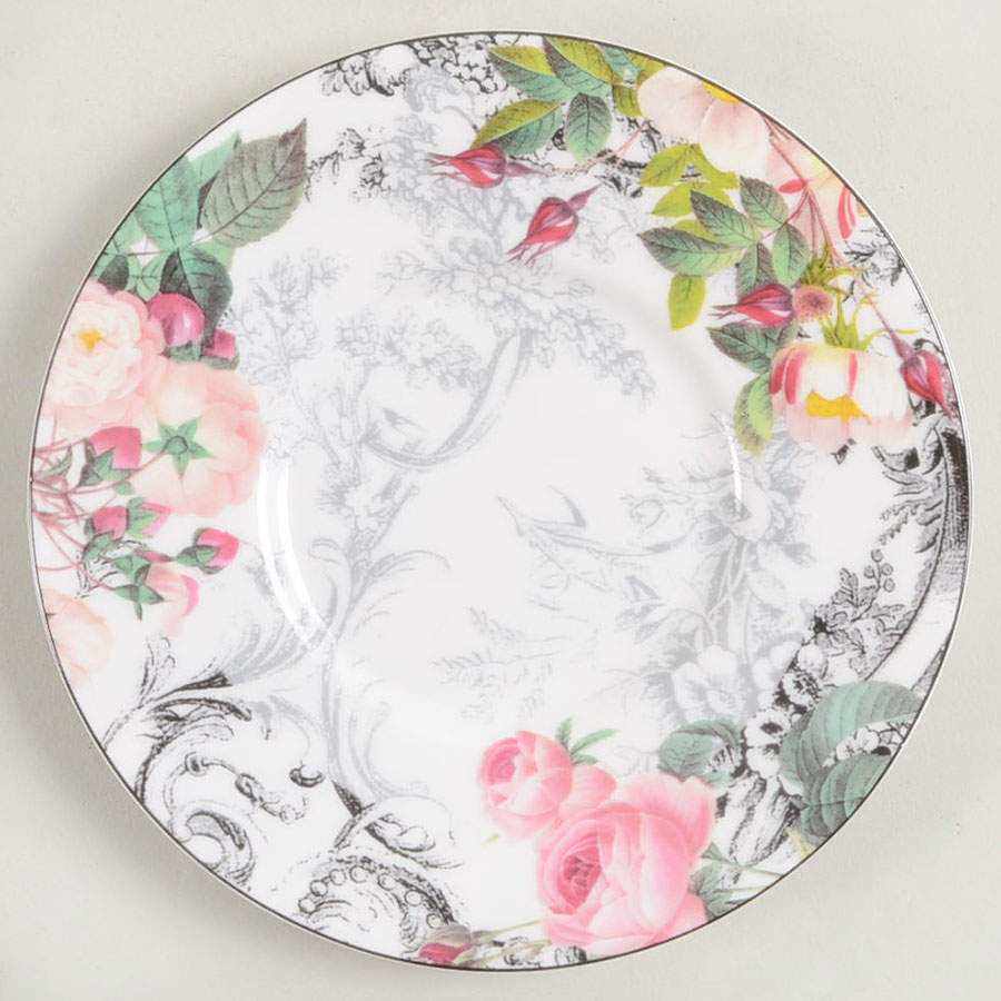 Rose Toile Saucer by American Atelier-1