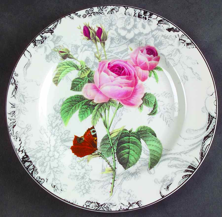 Rose Toile Salad Plate by American Atelier-1