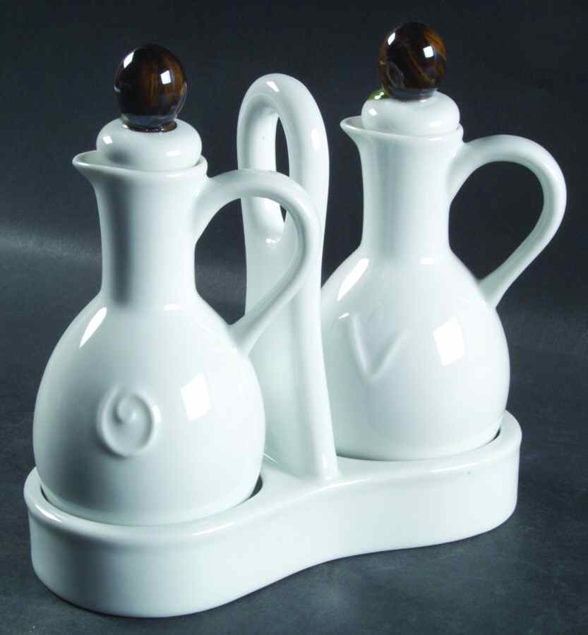Sorrento Olive Vinegar and Oil Tray Set by Artland-1