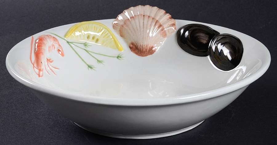 Seafood Harvest Large Rim Soup Bowl by Artland-1