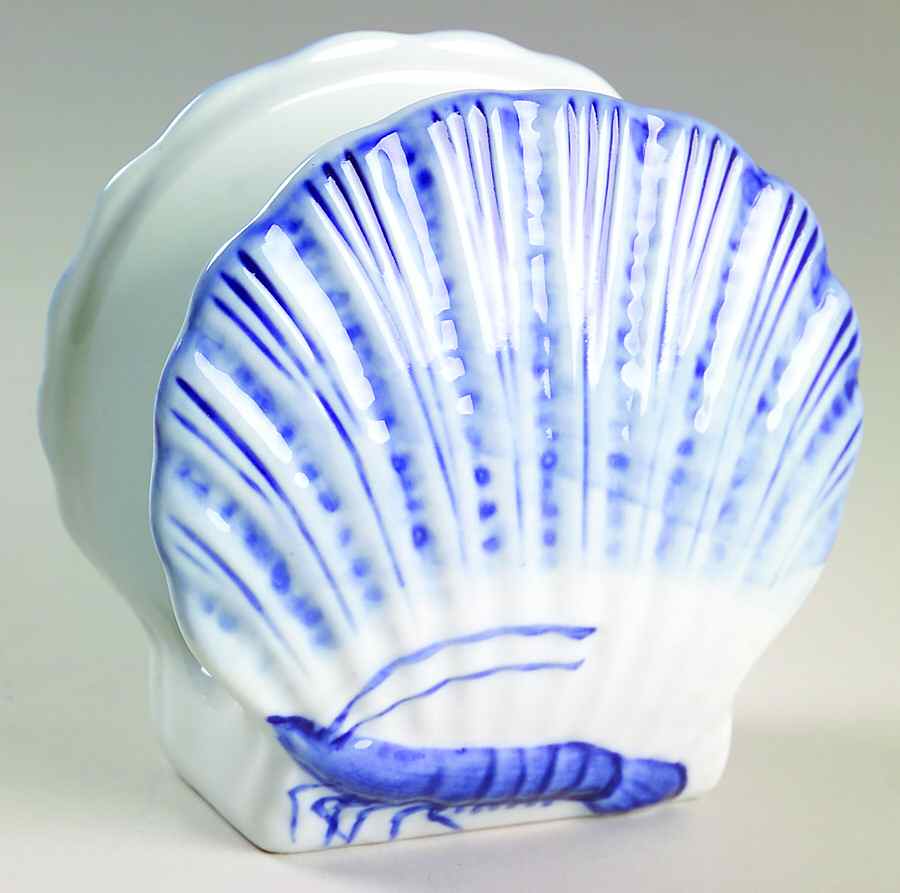 Seafood Ocean Blue Napkin Holder by Artland-1