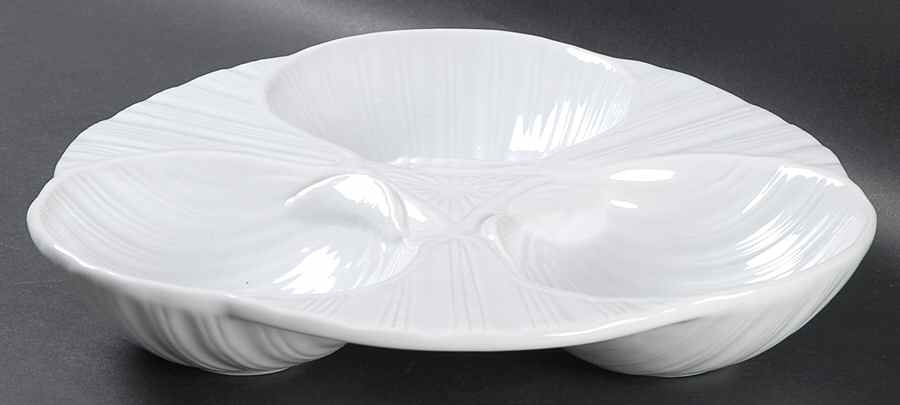 Seafood Whiteware 3-Part Relish by Artland-1