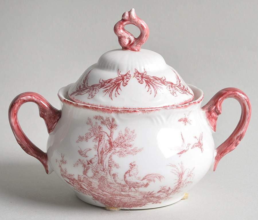AUV5 Sugar Bowl & Lid by Aux Au Provence-1