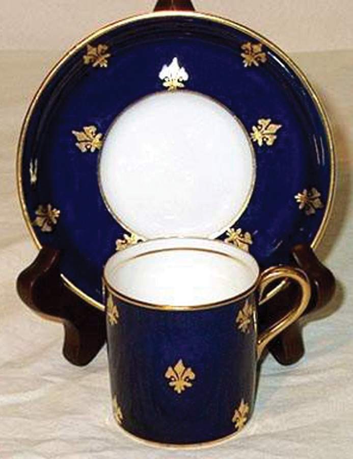 C851 Flat Demitasse Cup & Saucer Set by John  Aynsley & Sons-1