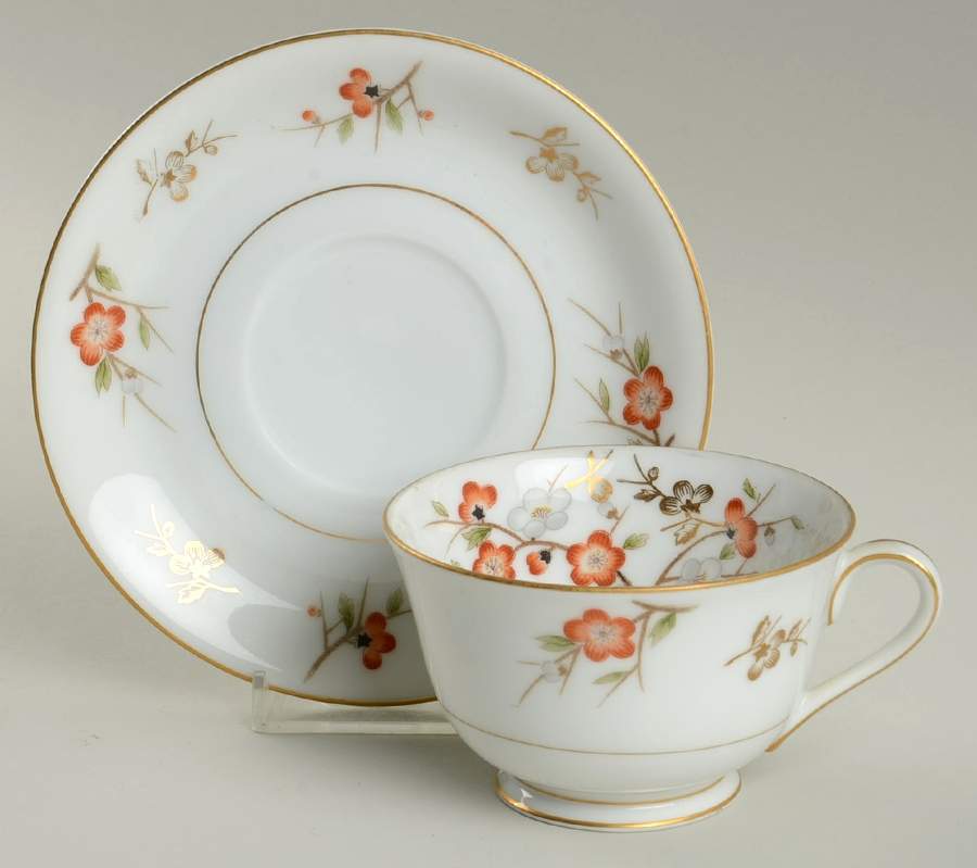 ALB17 Footed Cup & Saucer Set by Albion-Japan-1