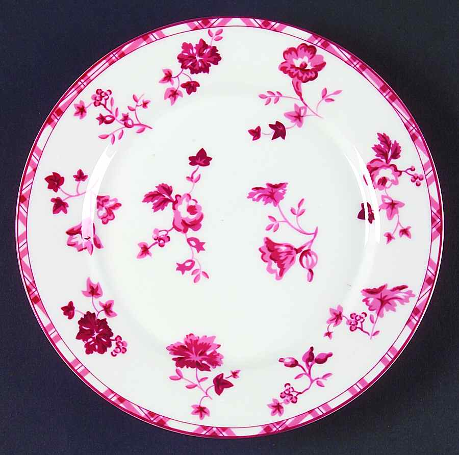 Sophia-Red Salad Plate by Laura Ashley-1