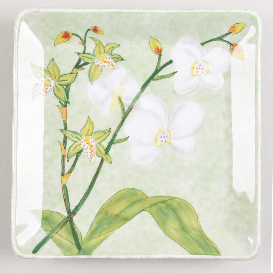 Orchid Splendor Square Salad Plate by Ambiance-1