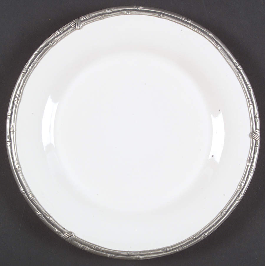 Bamboo White Salad Plate by Arthur Court-1
