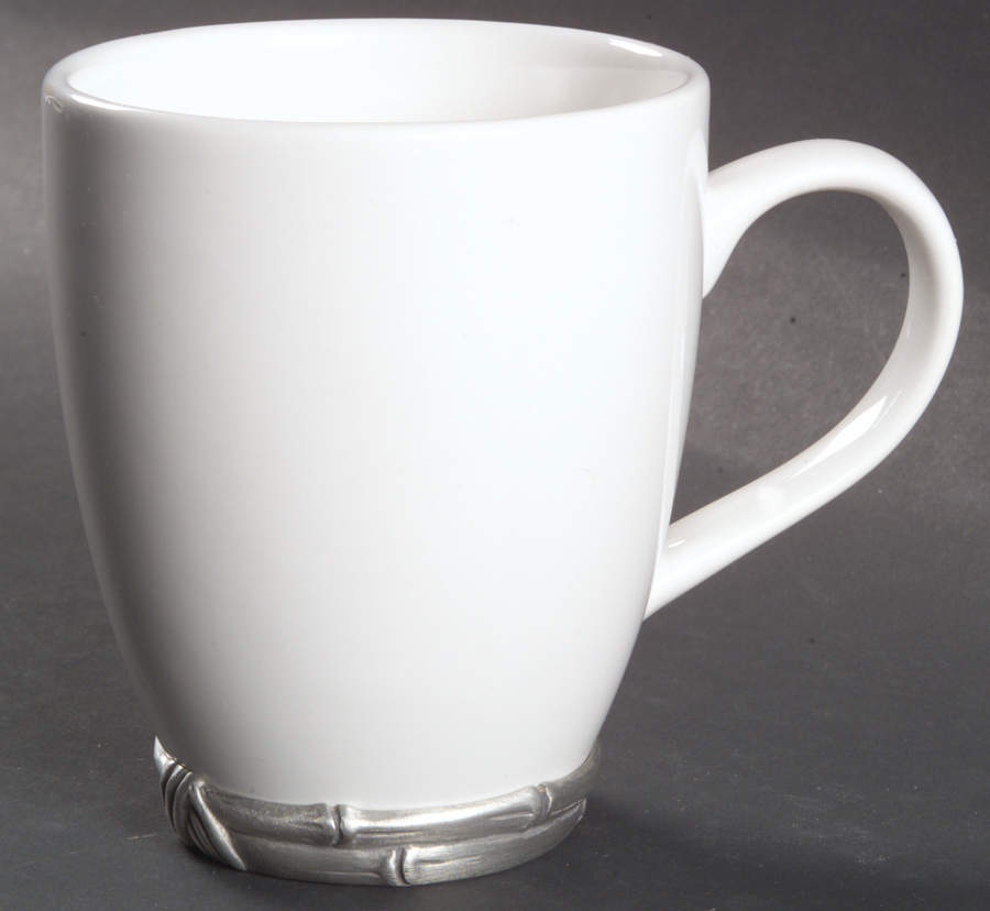 Bamboo White Mug by Arthur Court-1