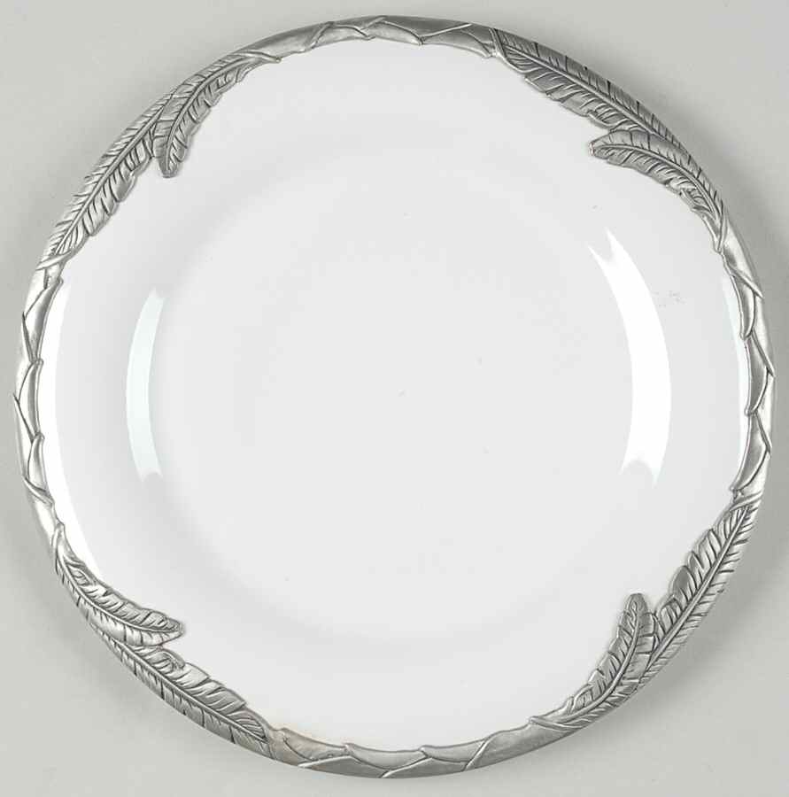 Palm White Salad Plate by Arthur Court-1