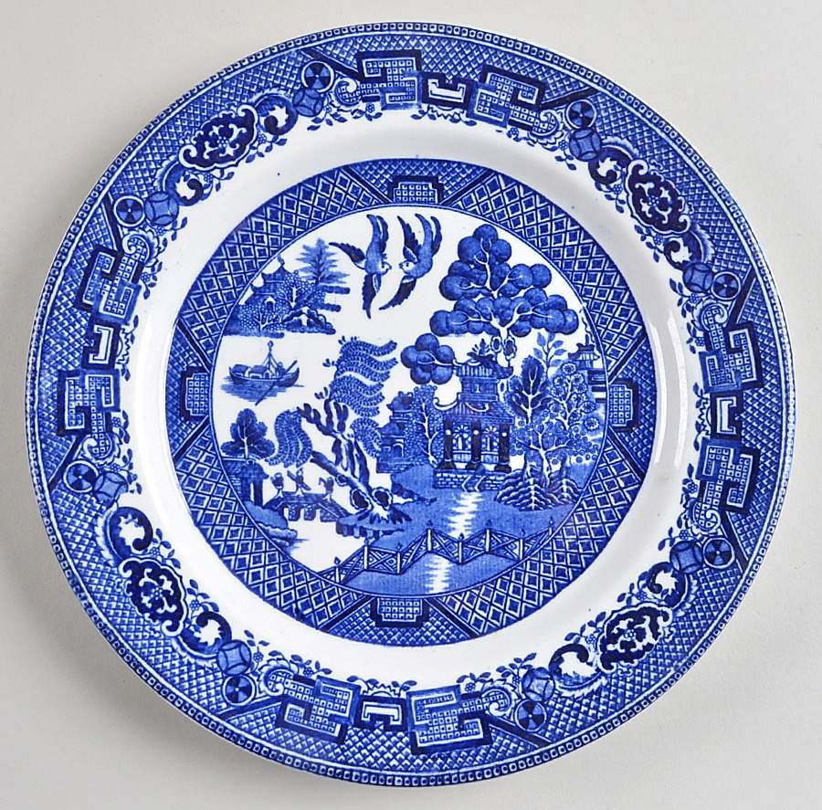 Willow Blue Dinner Plate by Albert Pick Co-1