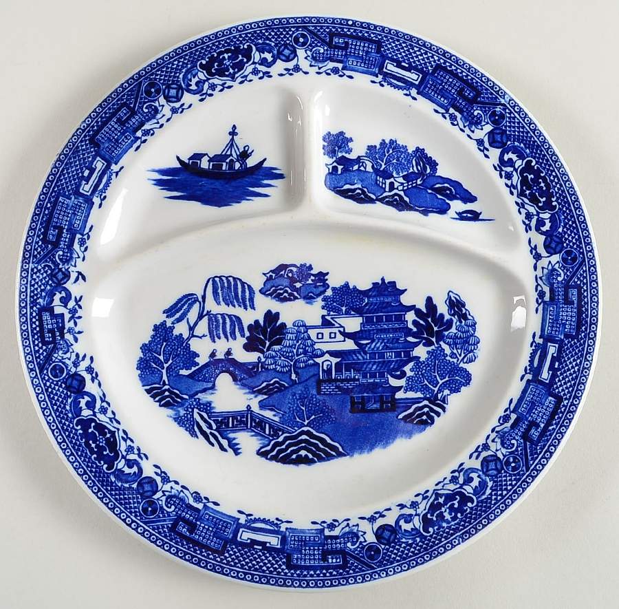 Willow Blue Grill Plate by Albert Pick Co-1