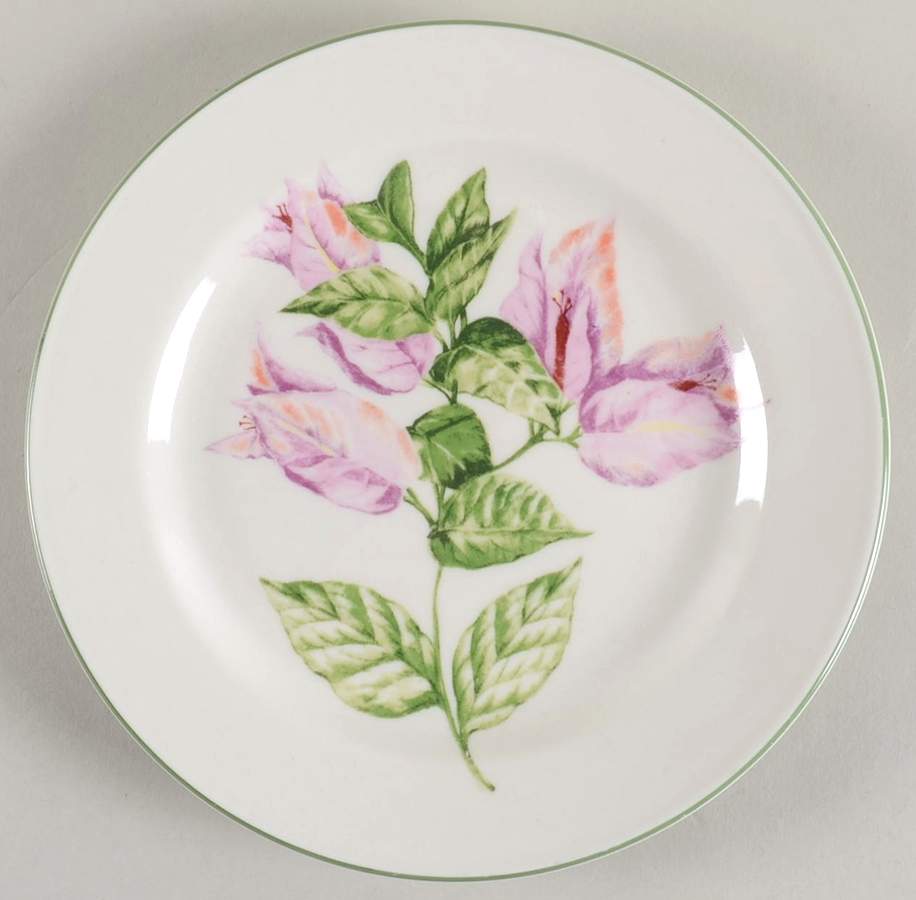 Tropical Flower Salad Plate by American Atelier-1