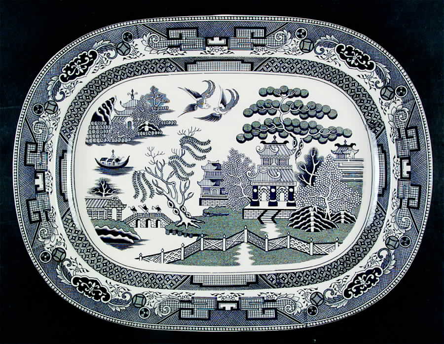 AIM1 18" Oval Serving Platter by A A Importing Co-1